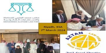 AZTAN Law Firm and Mohammed Al-Otaibi Advocates & Legal Consultants have formalized a Professional Collaboration Agreement in Riyadh, Kingdom of Saudi Arabia on March 2024.